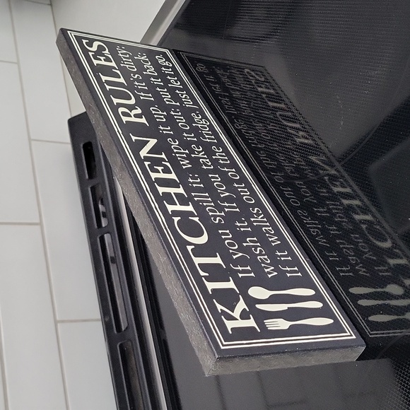 🖤 Kitchen Rules sign! - Picture 4 of 4